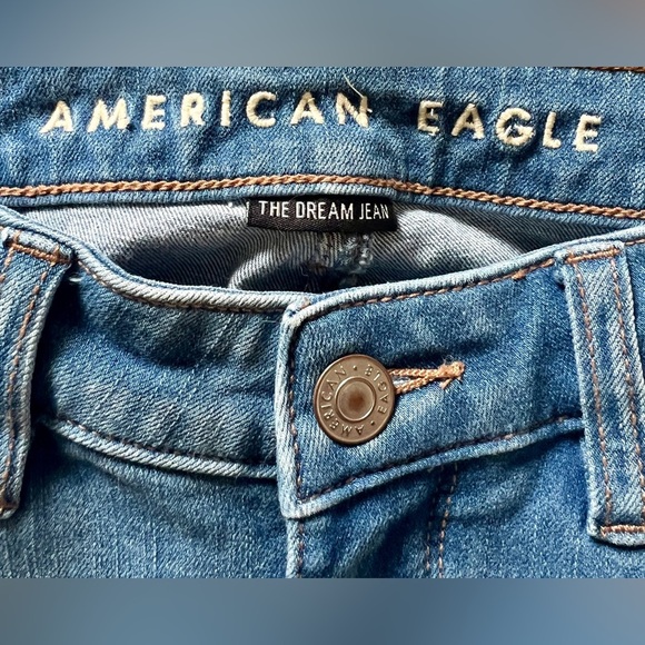 American Eagle Super Distressed Hi-Rise Jegging Skinny Jean - Size 2 (25") - Picture 10 of 13